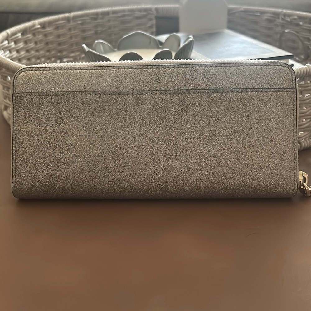 Kate Spade Gold Glimmer Zip Wallet - Picture 5 of 9